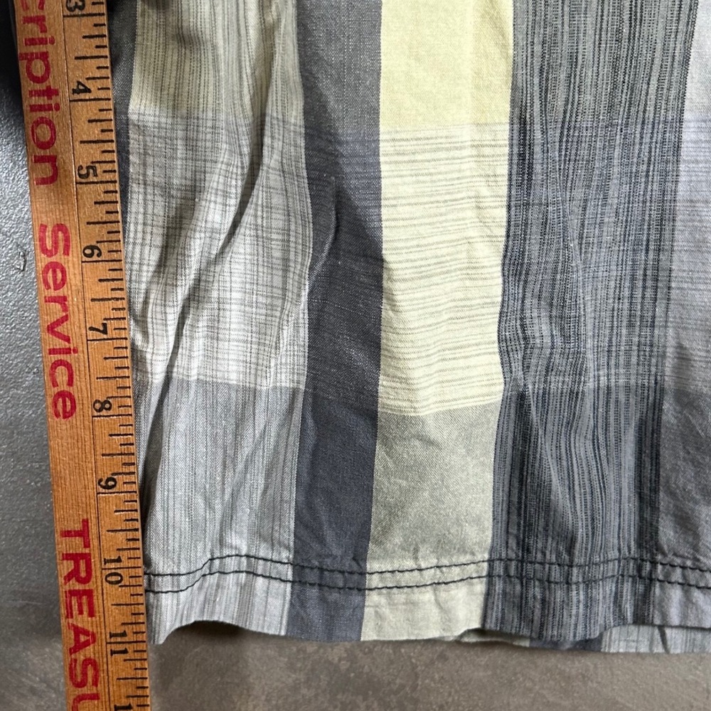 Ocean Pacific OP Mens Yellow Grey Plaid Cotton Shorts Size 40 New - Picture 6 of 11